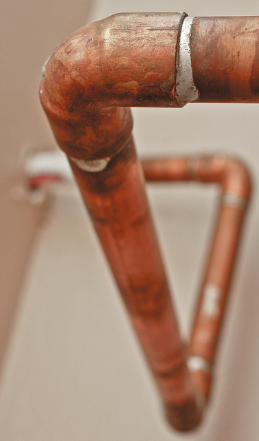 pipes in a home