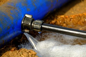 repairing a leak in a water line