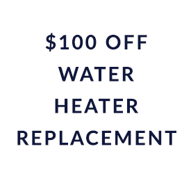 coupon for $100 off water heater replacement